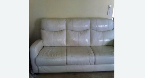 Химчистка кожаного дивана. Малоярославец